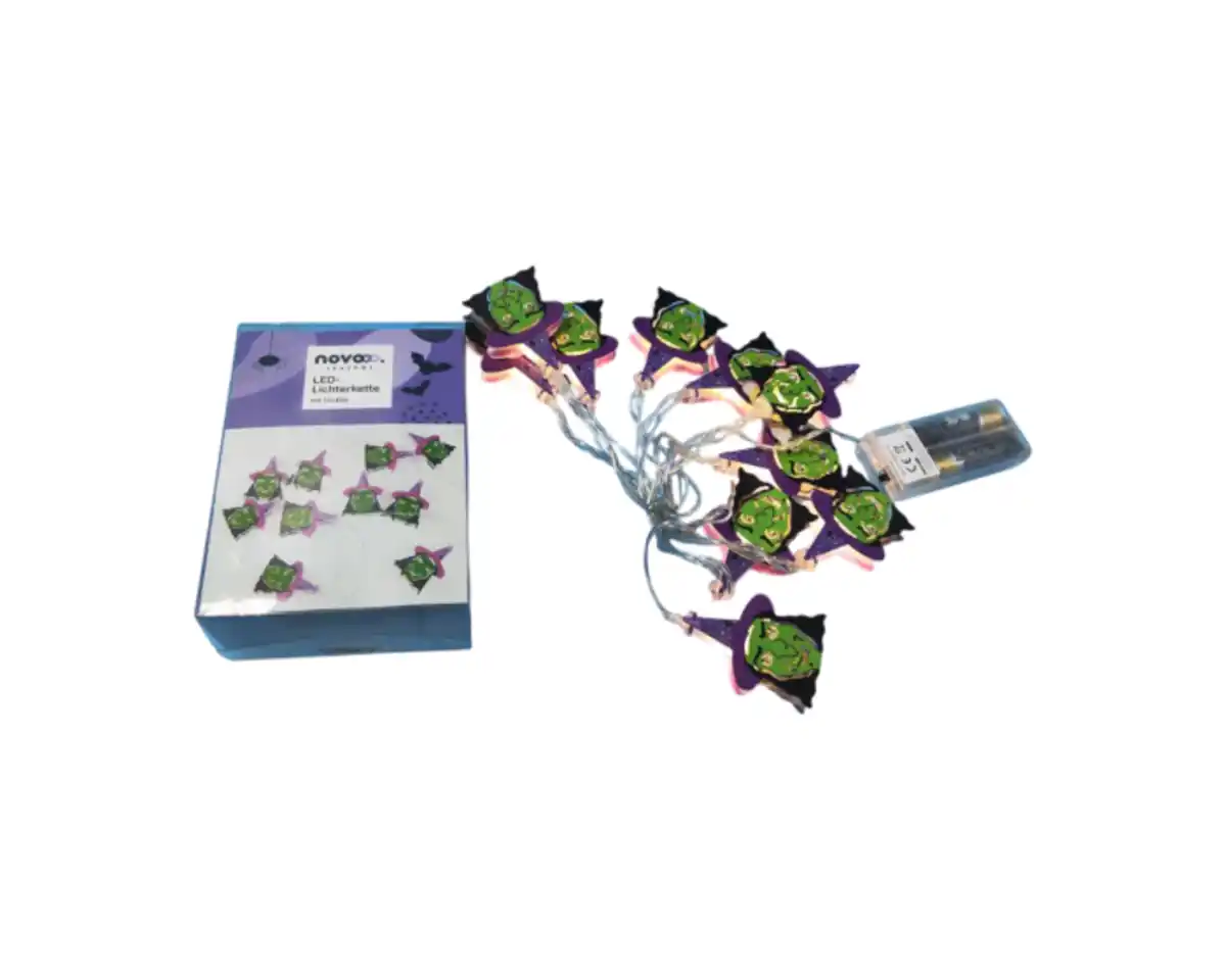 Bild 1 von LED Lichterkette Hexe novooo, 10LED, ww, Halloween