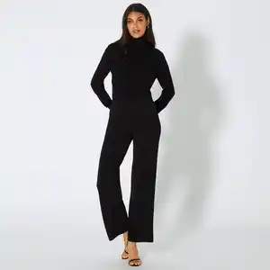 Damen-Wideleg-Hose mit Lurex