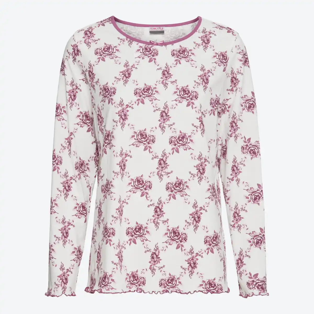 Bild 3 von Damen-Schlafanzug mit Rosenrautenprint, 2-teilig