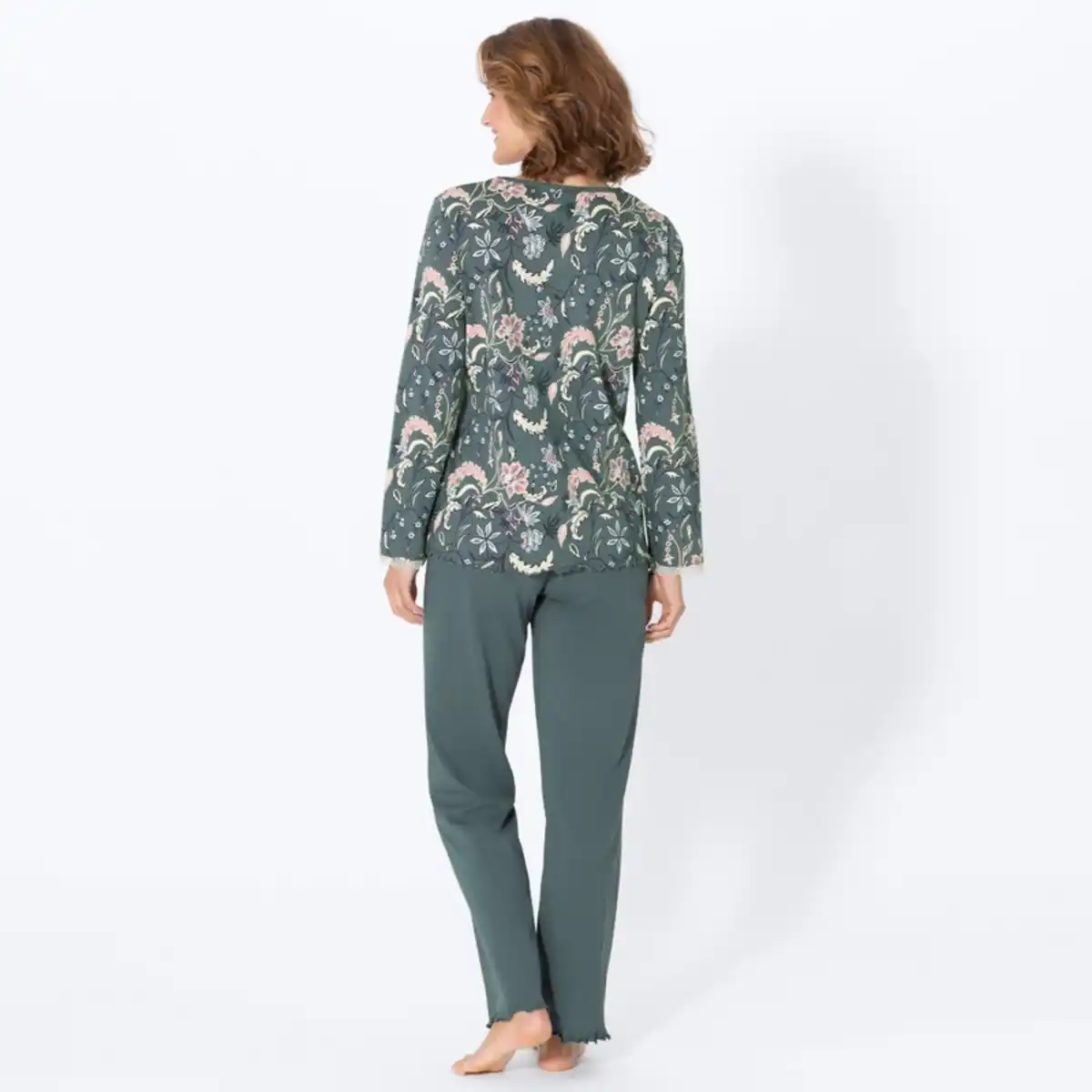 Bild 4 von Damen-Schlafanzug mit V-Ausschnitt, 2-teilig