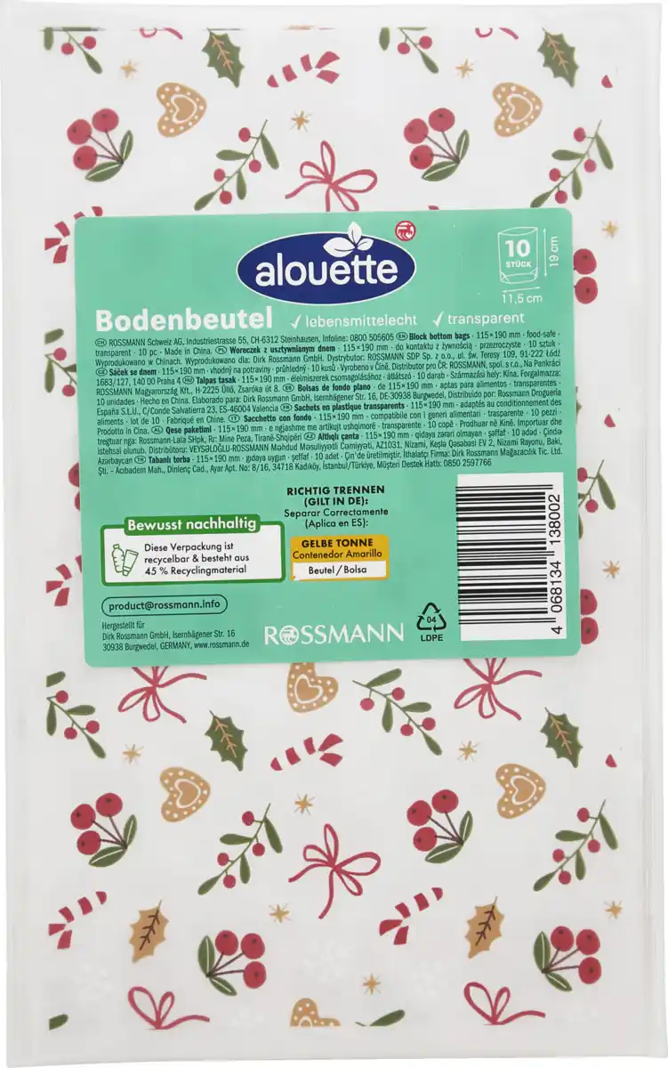 Bild 3 von alouette Bodenbeutel klein Wichtel/Streumotiv