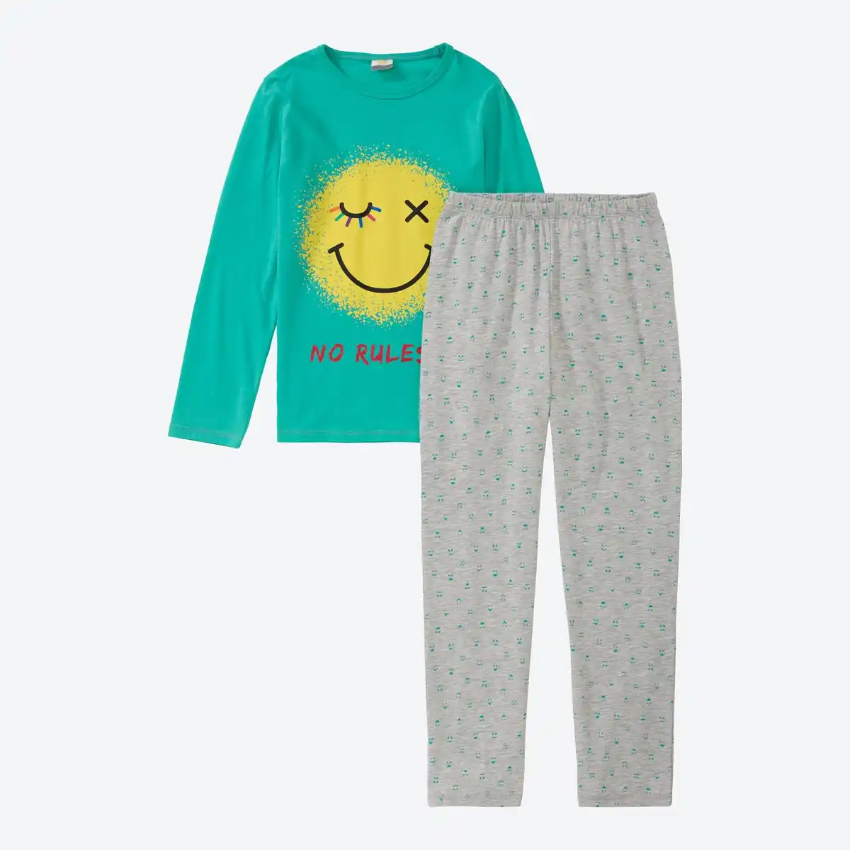 Bild 1 von Kinder-Mädchen-Schlafanzug mit hohem Baumwollanteil, 2-teilig