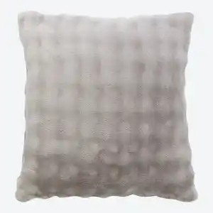 Dekokissen mit Bubble-Flanell, ca. 45x45cm