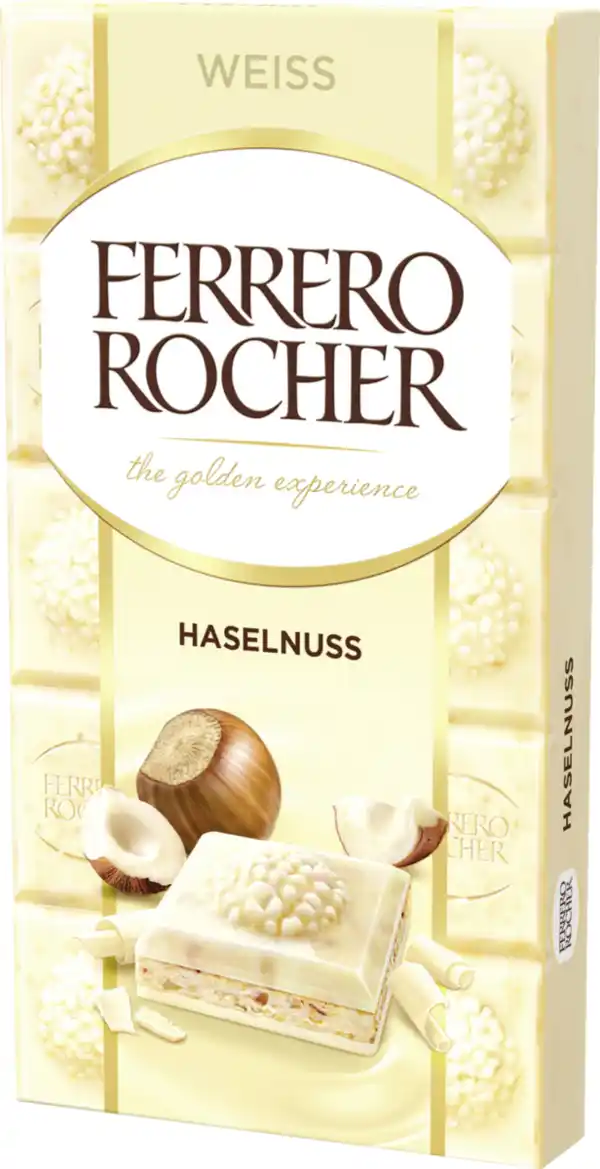 Bild 3 von Ferrero Rocher Weiße Schokolade mit Haselnuss, 90 g