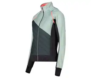 CMP Hybride Damen Jacke mit abnehmbaren Ärmeln, Jade-Trek green