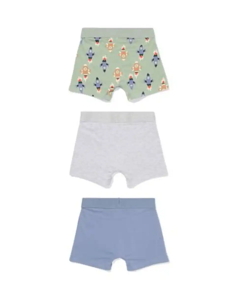 Bild 2 von Kinder-Boxershorts Rakete – 3 Stück grün