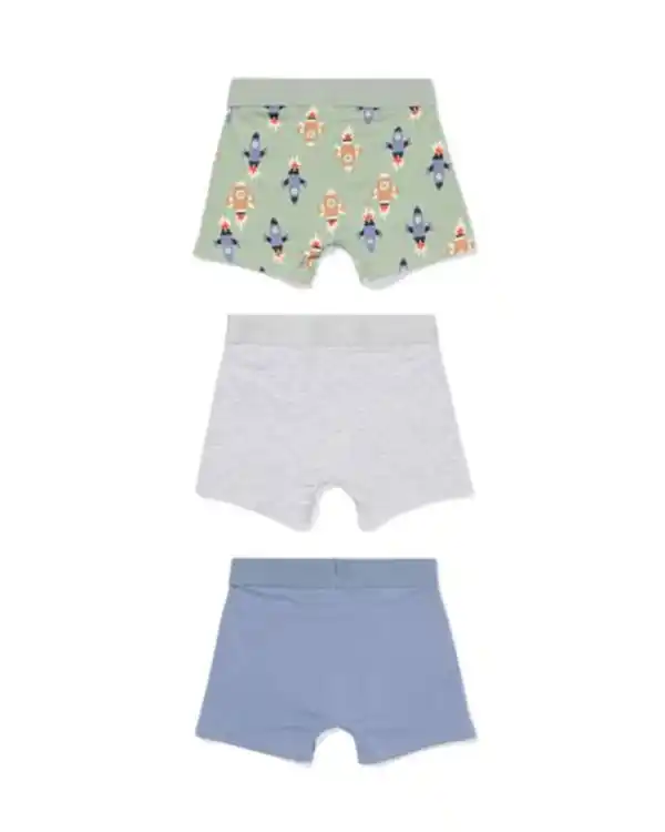 Bild 2 von Kinder-Boxershorts Rakete – 3 Stück grün