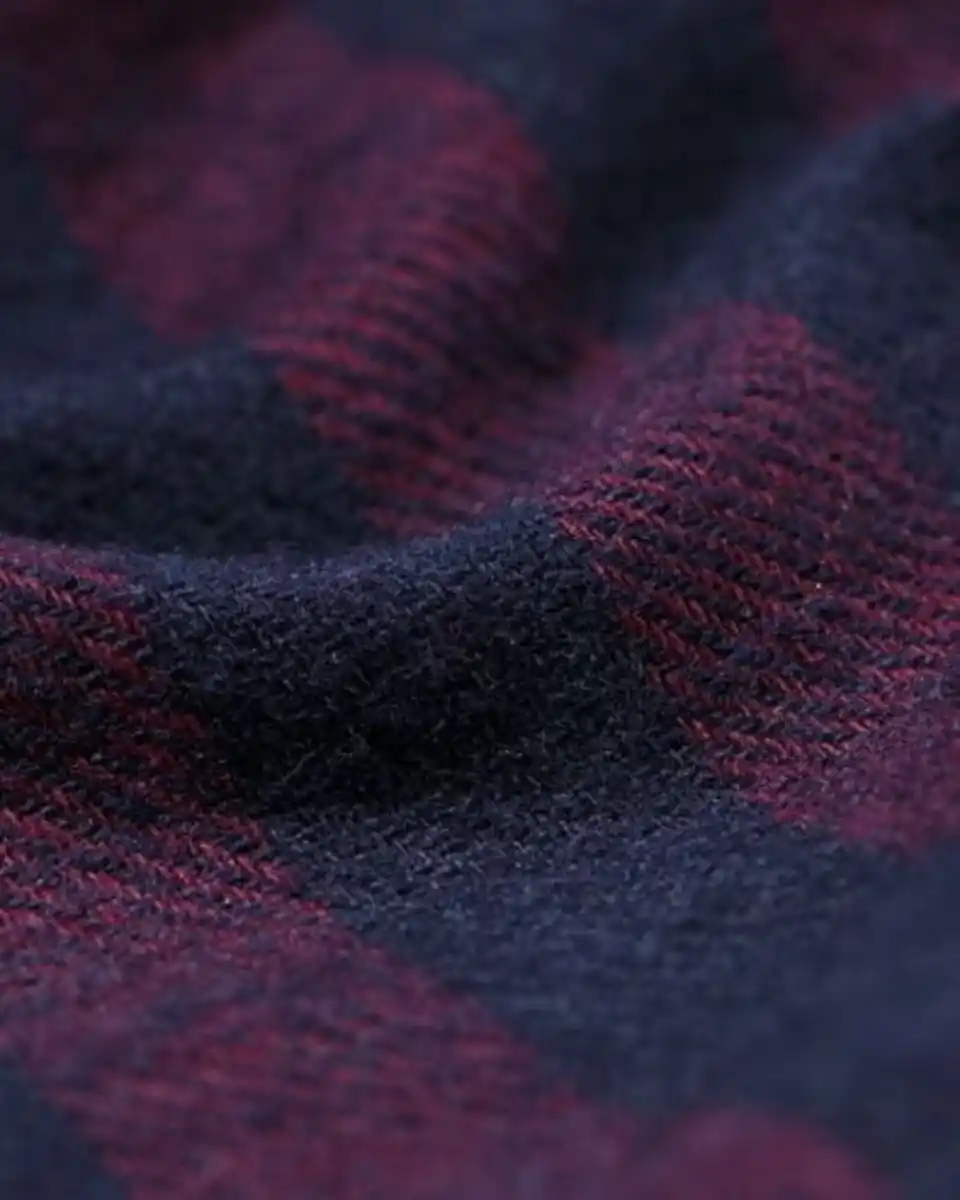 Bild 3 von Herrenpyjama Flanell, gestreift dunkelrot