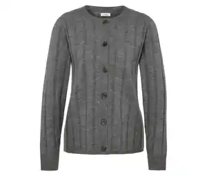 Gerippte Strickjacke