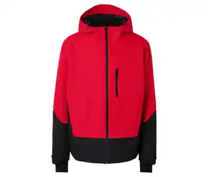 Skijacke, rot-schwarz