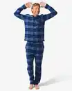 Bild 1 von Herrenpyjama aus Flanell, kariert blau