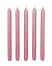 Bild 2 von Lange Haushaltskerze, Ø 2,2 × 29 cm, Altrosa – 12 Stück