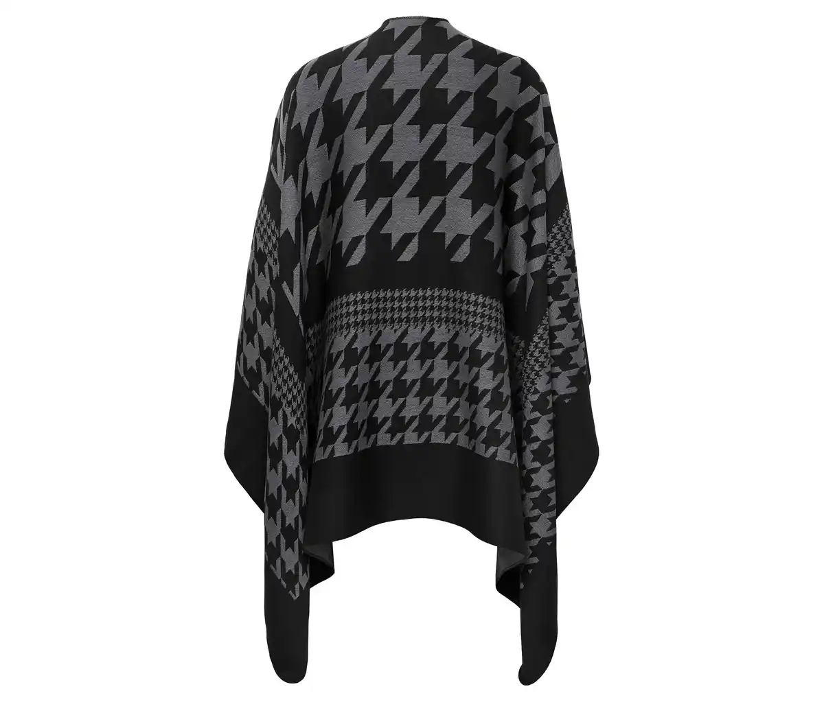 Bild 1 von Poncho mit Hahnentritt-Jacquard