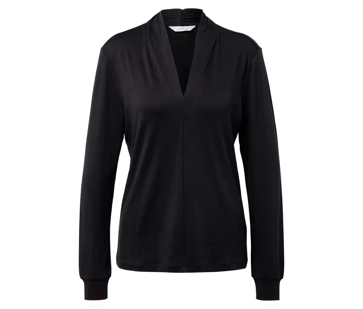 Bild 1 von Blusenshirt mit V-Ausschnitt, schwarz