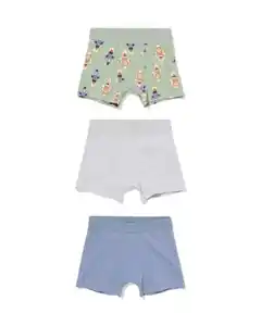Kinder-Boxershorts Rakete – 3 Stück grün