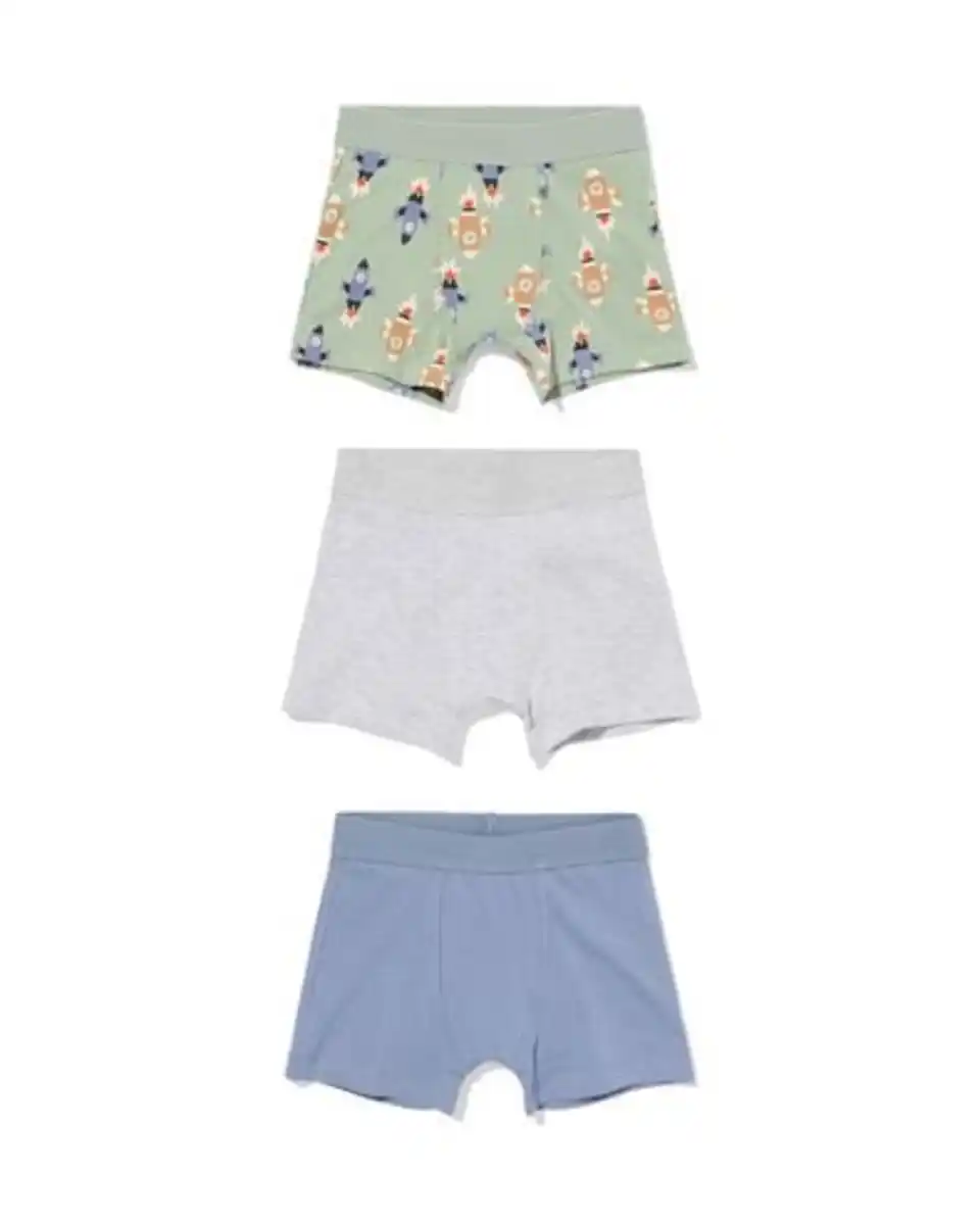 Bild 1 von Kinder-Boxershorts Rakete – 3 Stück grün