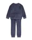 Bild 3 von Kinderpyjama Fleece Auto dunkelblau
