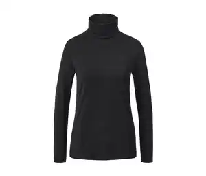 Rollkragenshirt, schwarz