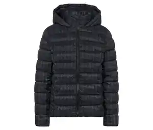 Bedruckte Steppjacke mit Kapuze