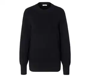 Feinstrickpullover, schwarz