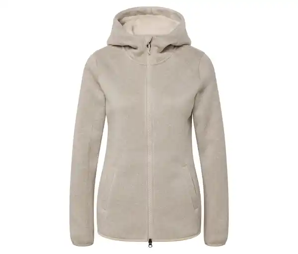 Bild 1 von Kapuzen-Strickfleece-Jacke, cremeweiß