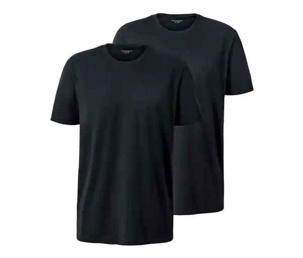 Bild 1 von 2 T-Shirts mit Rundhalsausschnitt, schwarz