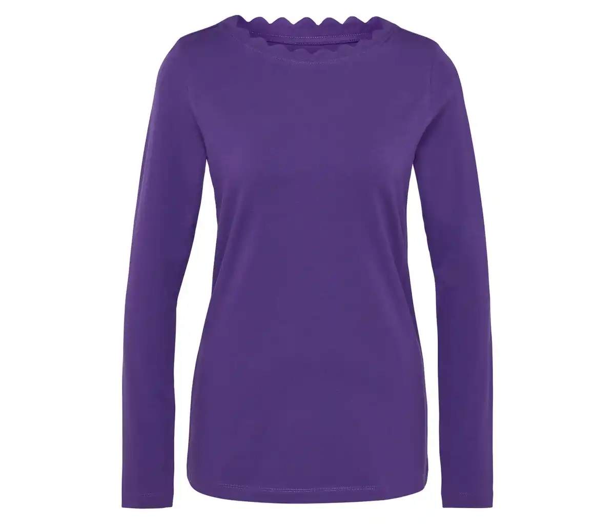 Bild 1 von Shirt mit Wellenkante, lila