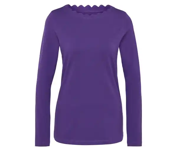 Bild 1 von Shirt mit Wellenkante, lila
