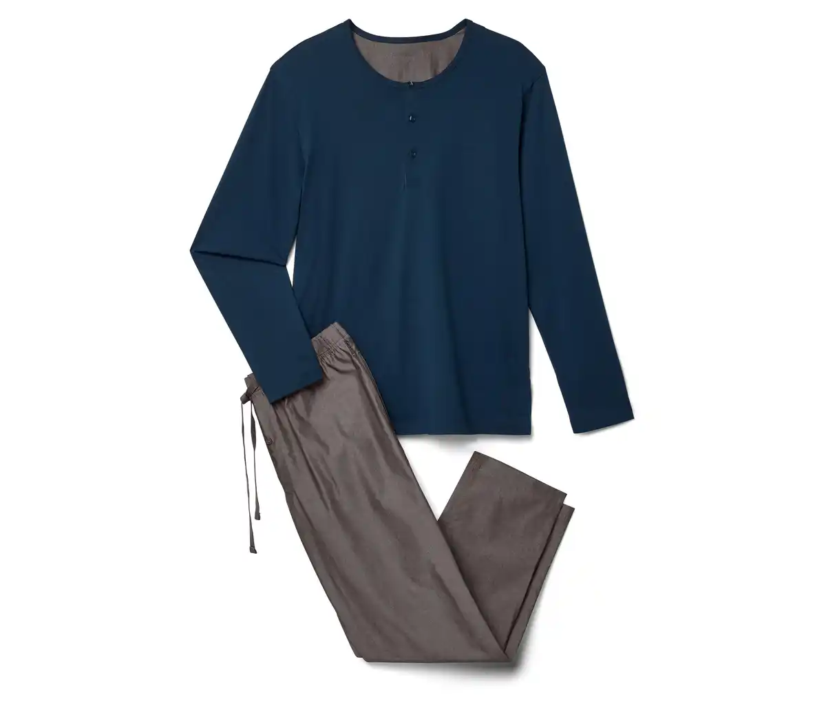 Bild 1 von Pyjama-Set mit gewebter Hose