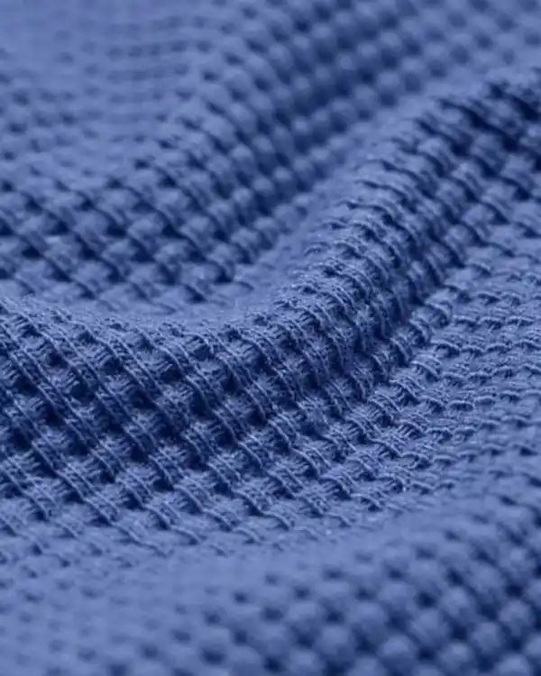 Bild 3 von Herrenpyjama, Waffelstruktur blau