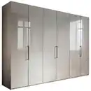 Bild 1 von Novel Falttürenschrank, Grau, Metall, 6 Fächer, 300x236x58 cm, Typenauswahl, Beimöbel erhältlich, in verschiedenen Holzarten Größen erhältlich, Schlafzimmer, Kleiderschränke, Falttürenschran