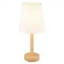 Bild 1 von Globo Tischleuchte Joris, Weiß, Textil, rund,rund, 45 cm, CE, Wippschalter, Lampen & Leuchten, Innenbeleuchtung, Tischlampen