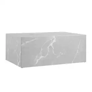 Livetastic Couchtisch, Grau, Holzwerkstoff, Marmoroptik, rechteckig, 60x35x90 cm, Wohnzimmer, Wohnzimmertische, Couchtische, Couchtische Marmoroptik