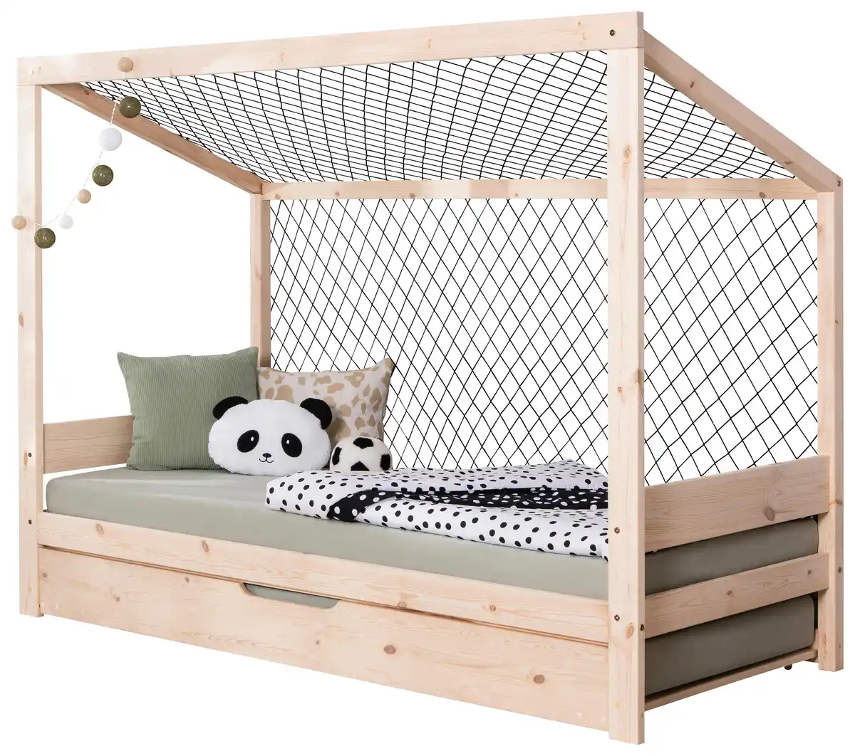 Bild 1 von Ausziehbett Fußball Holz ca. 90x200 cm, Naturfarben