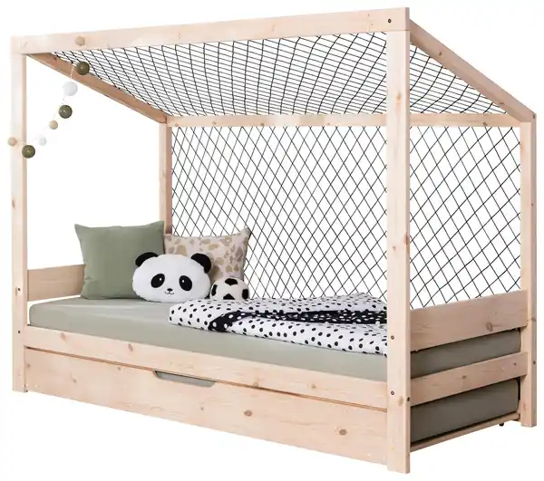 Bild 1 von Ausziehbett Fußball Holz ca. 90x200 cm, Naturfarben