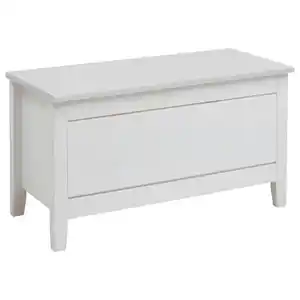 Boxxx Bettbank, Weiß, Holz, Kiefer, massiv, 86x47x38 cm, in verschiedenen Größen erhältlich, Wohnzimmer, Hocker, Sitzhocker