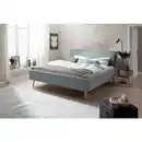 Bild 1 von Livetastic Polsterbett Frieda, Hellblau, Textil, Esche, 140x200 cm, Reach, Goldenes M, Schlafzimmer, Betten, Polsterbetten