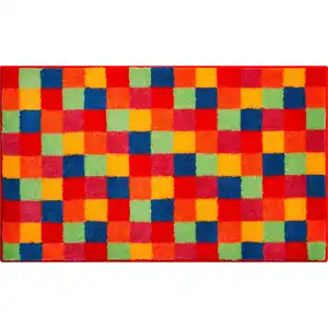 Grund Badematte Grund, Mehrfarbig, Textil, Karo, rechteckig, 50x80 cm, Made in Europe, Oeko-Tex® Standard 100, Badtextilien, Badematten