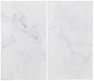 Herdabdeckplatte Marble in Weiß/Marmor, Weiß