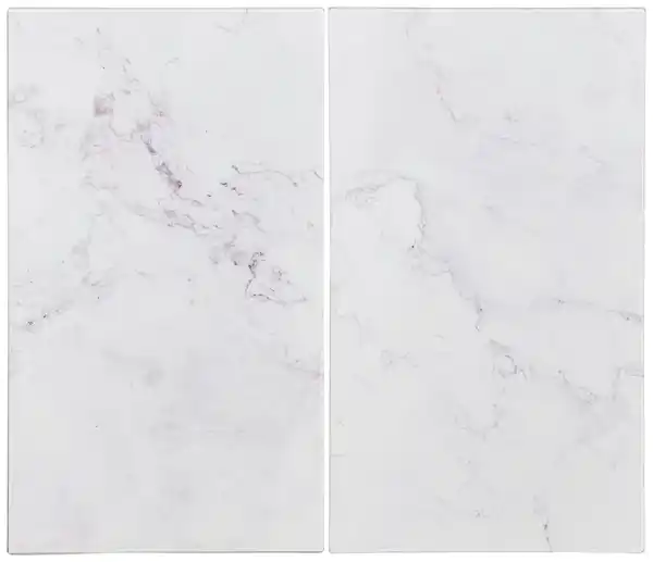 Bild 1 von Herdabdeckplatte Marble in Weiß/Marmor, Weiß