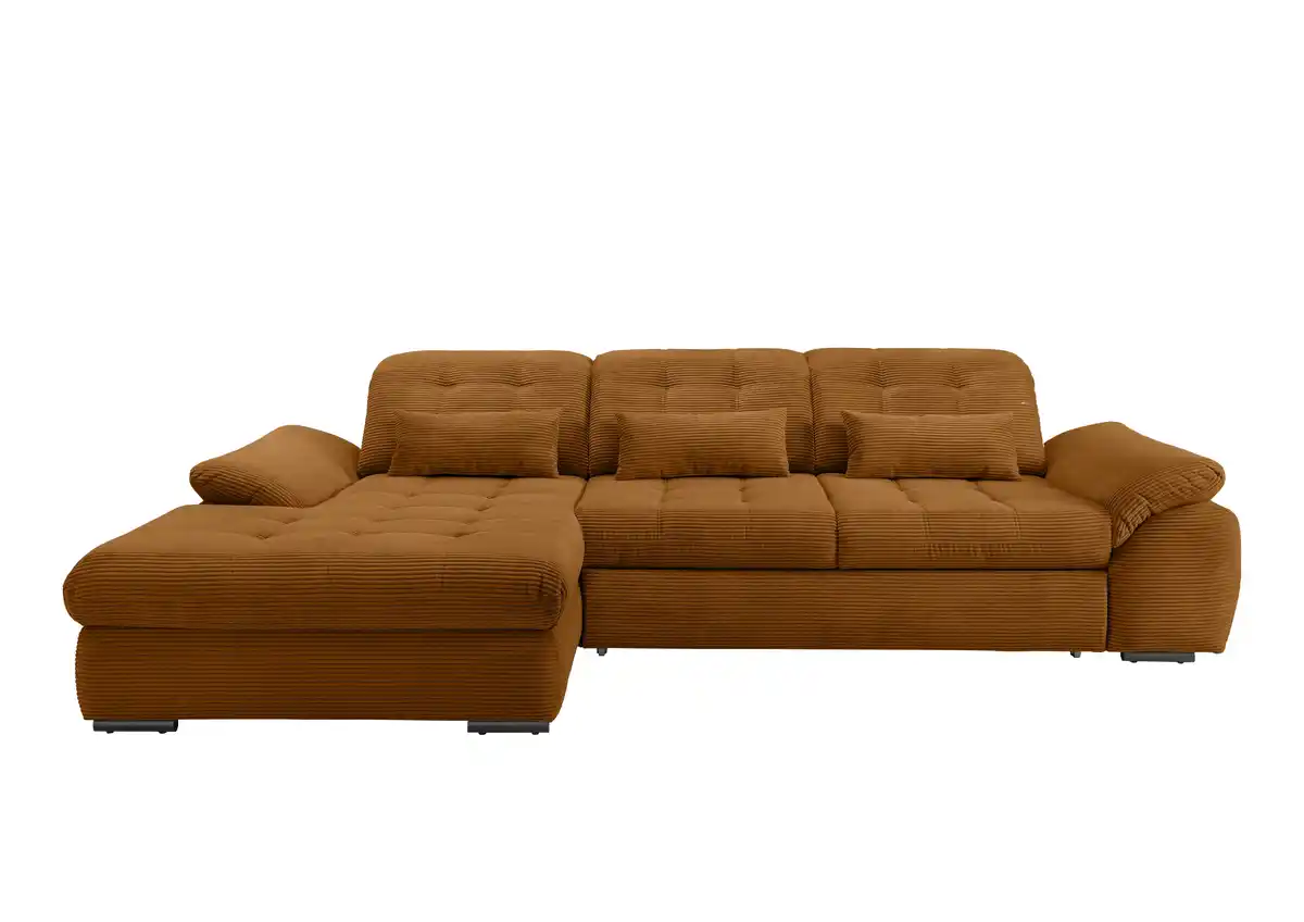 Bild 1 von Ecksofa mit Bettkasten Rigatti ca. 184x314 cm Goldfarben, Goldfarben