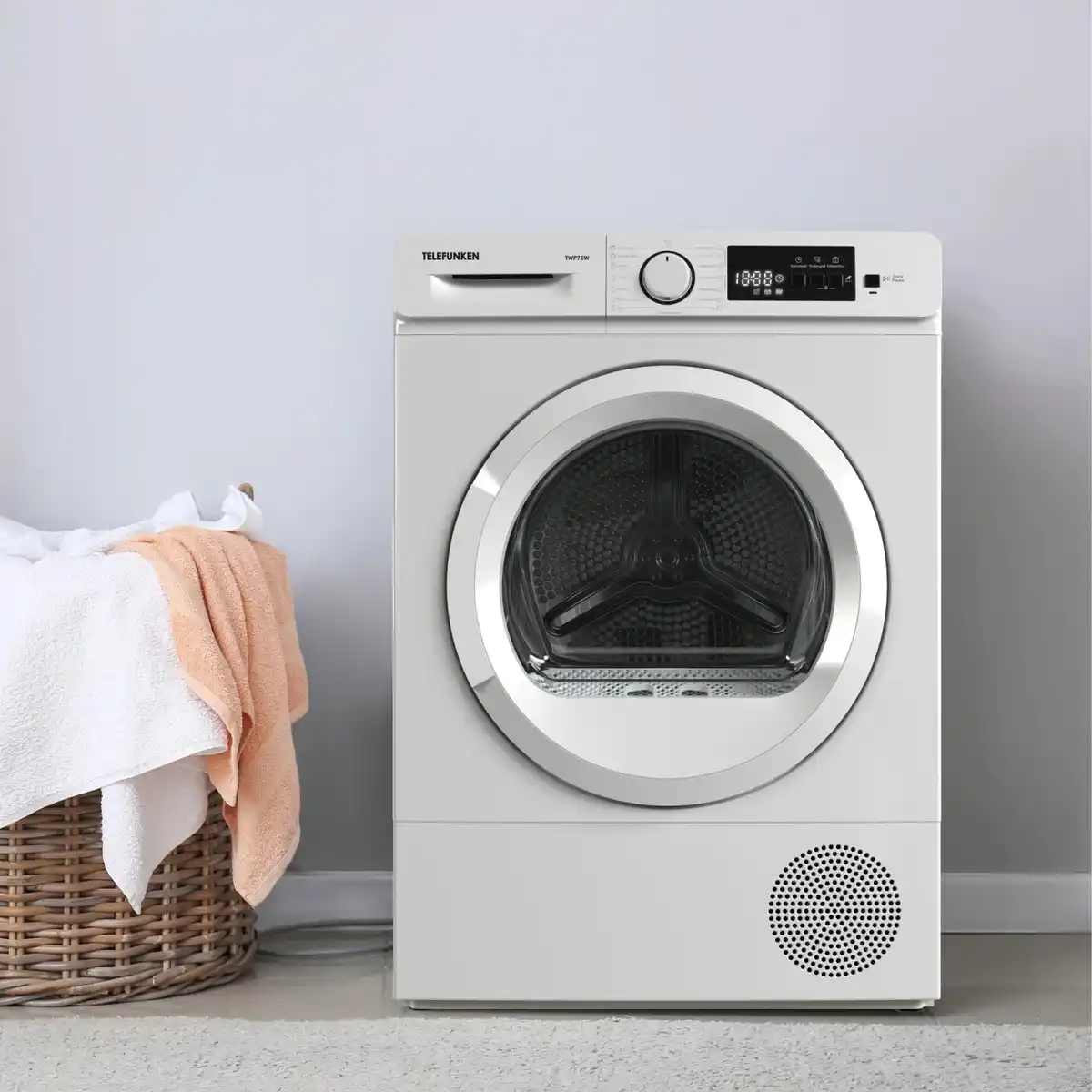 Bild 3 von Telefunken Wärmepumpentrockner 7 kg Trockner Frontlader Wäschetrockner Knitterschutz Startzeitvorwahl Leise TWP7EW