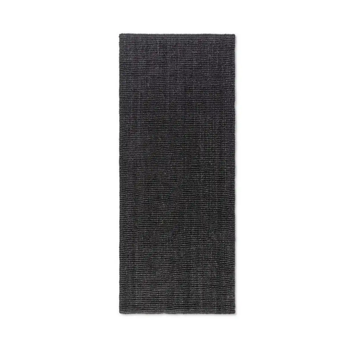 Bild 1 von Läufer Bouclé, Schwarz, Textil, Uni, rechteckig, 80x200 cm, Oeko-Tex® Standard 100, für Fußbodenheizung geeignet, beidseitig verwendbar, in verschiedenen Größen erhältlich, pflegeleicht, stra