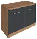 Bild 1 von Küchenunterschrank Florenz ca. 120 cm Grau/Eiche, Grau, Eiche Wotan