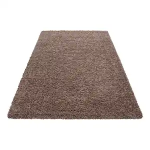 Hochflorteppich Life Hellbraun ca. 60x110cm, Hellbraun