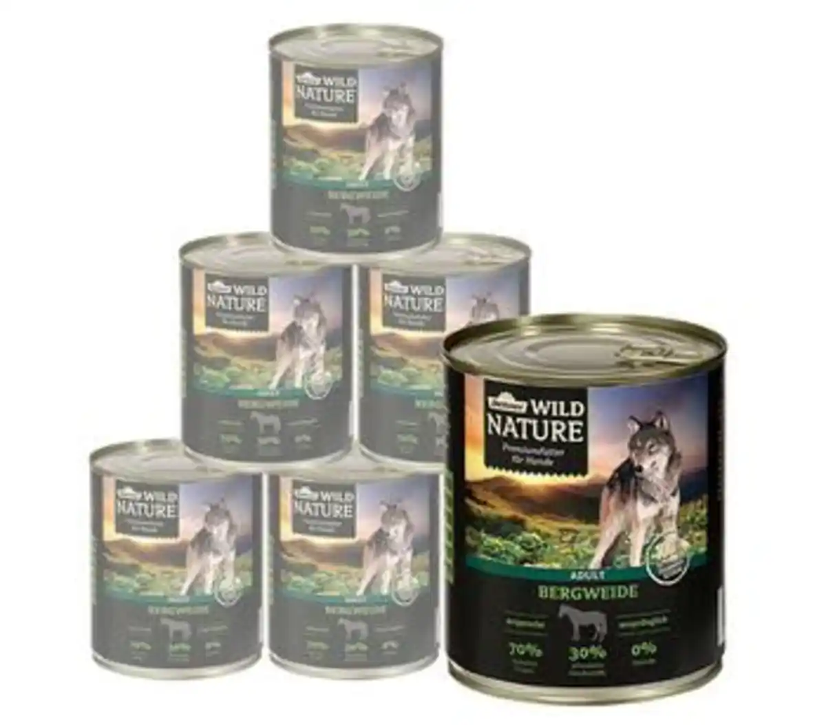 Bild 1 von Dehner Wild Nature Nassfutter für Hunde Bergweide Adult, 400 g/800 g