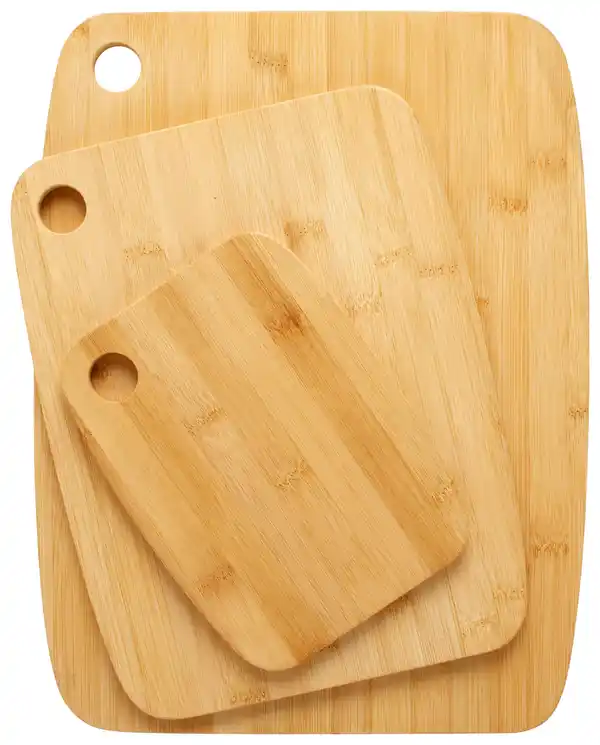Bild 1 von Schneidebrett Jens aus Bambus, 3-teilig, Naturfarben
