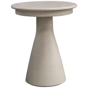 Carryhome Beistelltisch, Kaschmir, Holz, Mangoholz, teilmassiv, rund, Säule, 40x50x40 cm, Wohnzimmer, Wohnzimmertische, Beistelltische