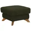 Bild 1 von Valnatura Hocker Mercury, Olivgrün, Textil, Eiche, massiv, quadratisch, 65x47x65 cm, Stoffauswahl, Stühle