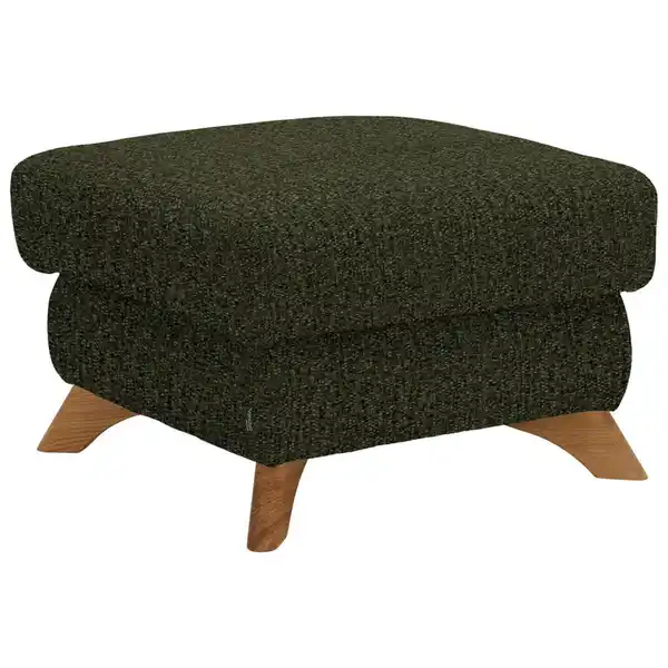 Bild 1 von Valnatura Hocker Mercury, Olivgrün, Textil, Eiche, massiv, quadratisch, 65x47x65 cm, Stoffauswahl, Stühle